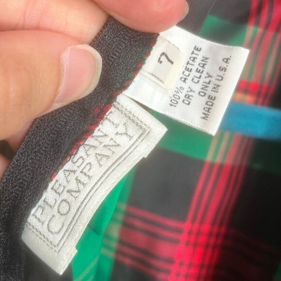 Pleasant Company Sz 7 Addy's Plaid Christmas Dress American Girl Preppy Festive - Picture 3 of 14